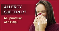 Acupuncture can help for allergies